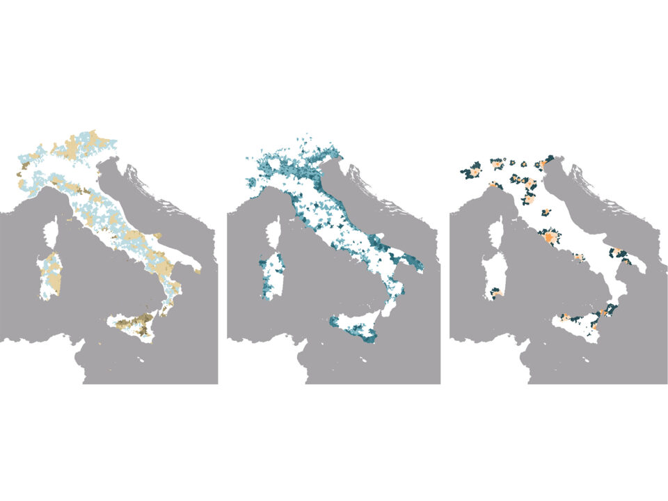 Nuova rappresentazione territoriale dell’Italia: Italia interna, Italia di mezzo, Italia metropolitana